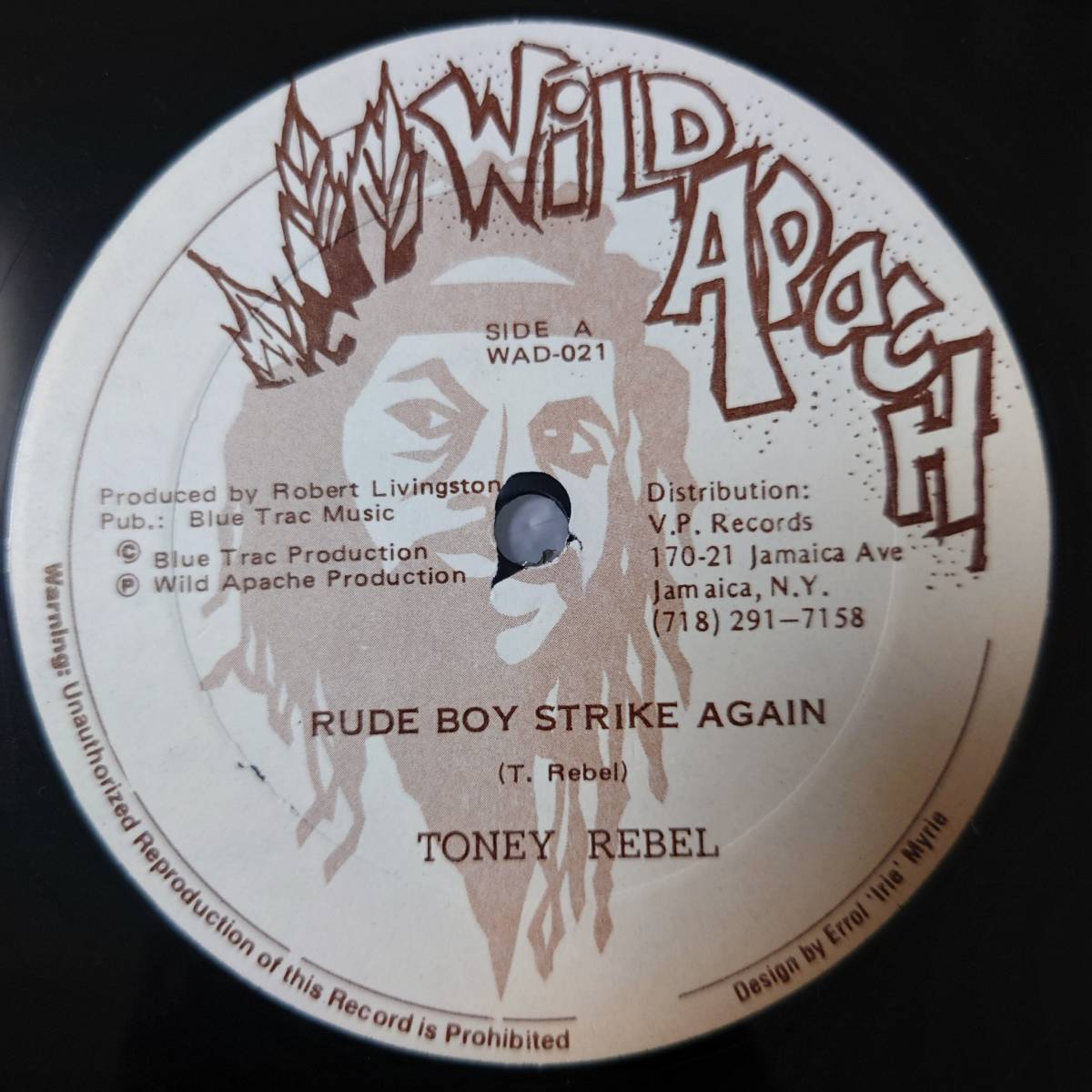 超絶レア Tony Rebel - Rude Boy Strike Again / Lloyd Robinson - Cus Cus // Wild  Apache 12inch / Dancehall Classic