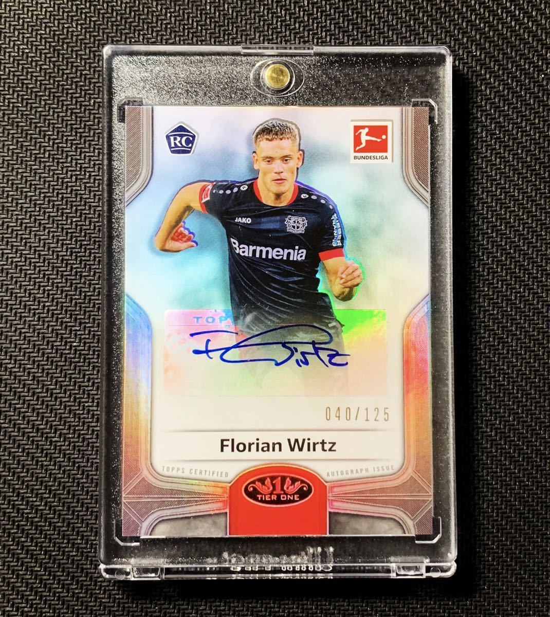 topps tier one soccer Florian Wirtz auto /125 rookie RC topps tier one soccer Florian Wirtz auto /125 rookie RC