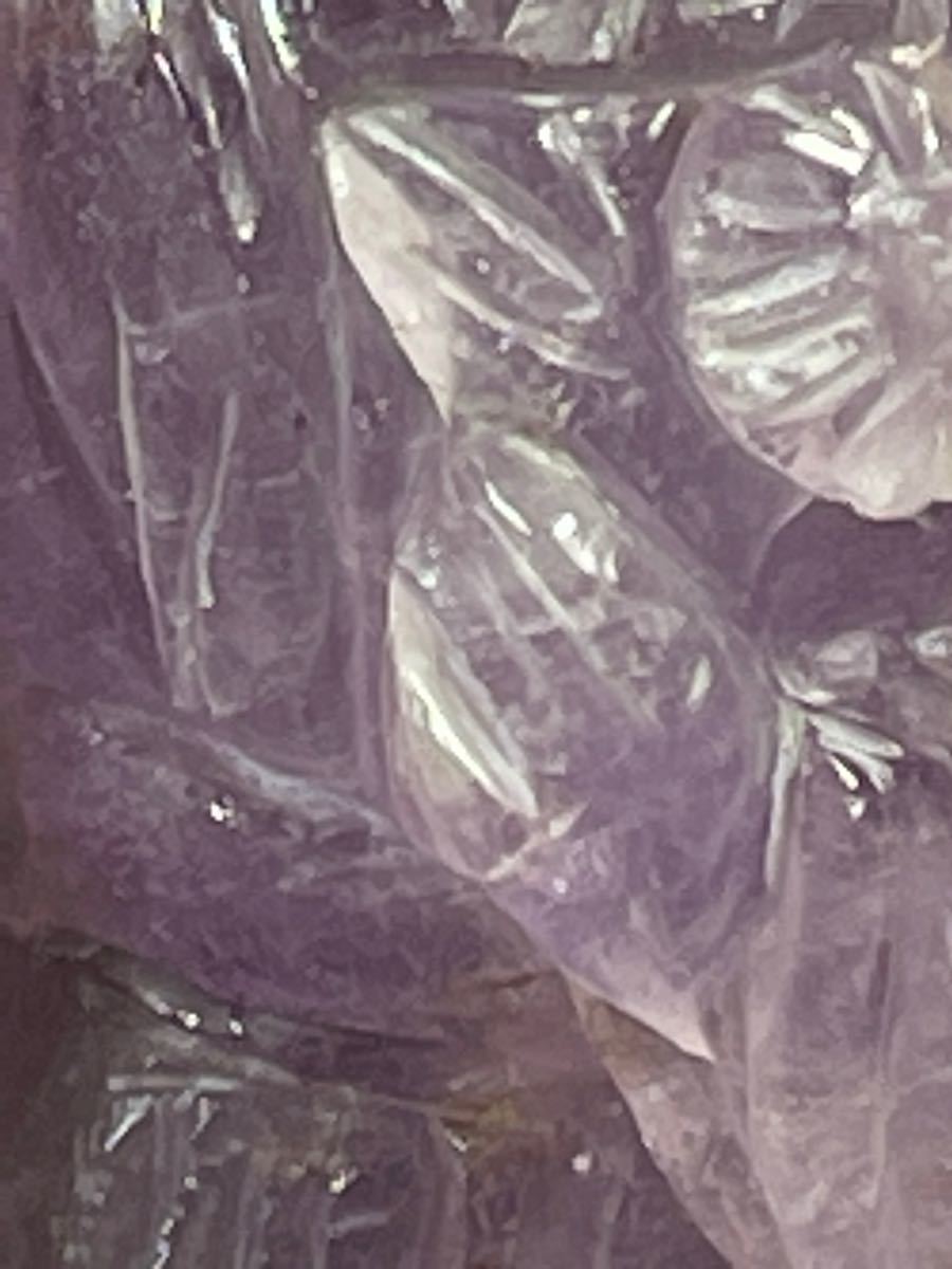 天然紫水晶人物 観音樣？置物 縁起物 高さ 古美術 天然石 中国美術 高さ：20cm 重さ:372g 