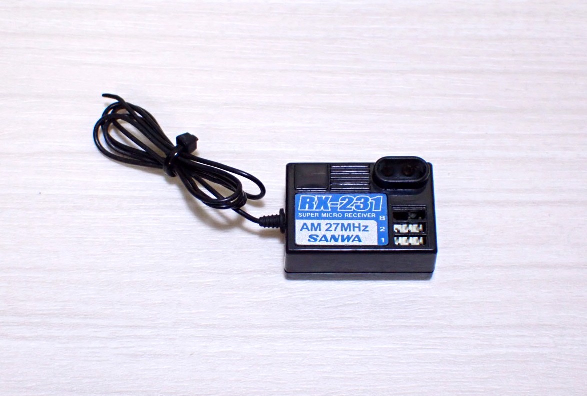 特別訳あり特価】 サンワ RX-231 am 27MHz 受信機 ラジコン サンワ BLAZER 送受信機 RX-231 AM27 セット SANWA 中古