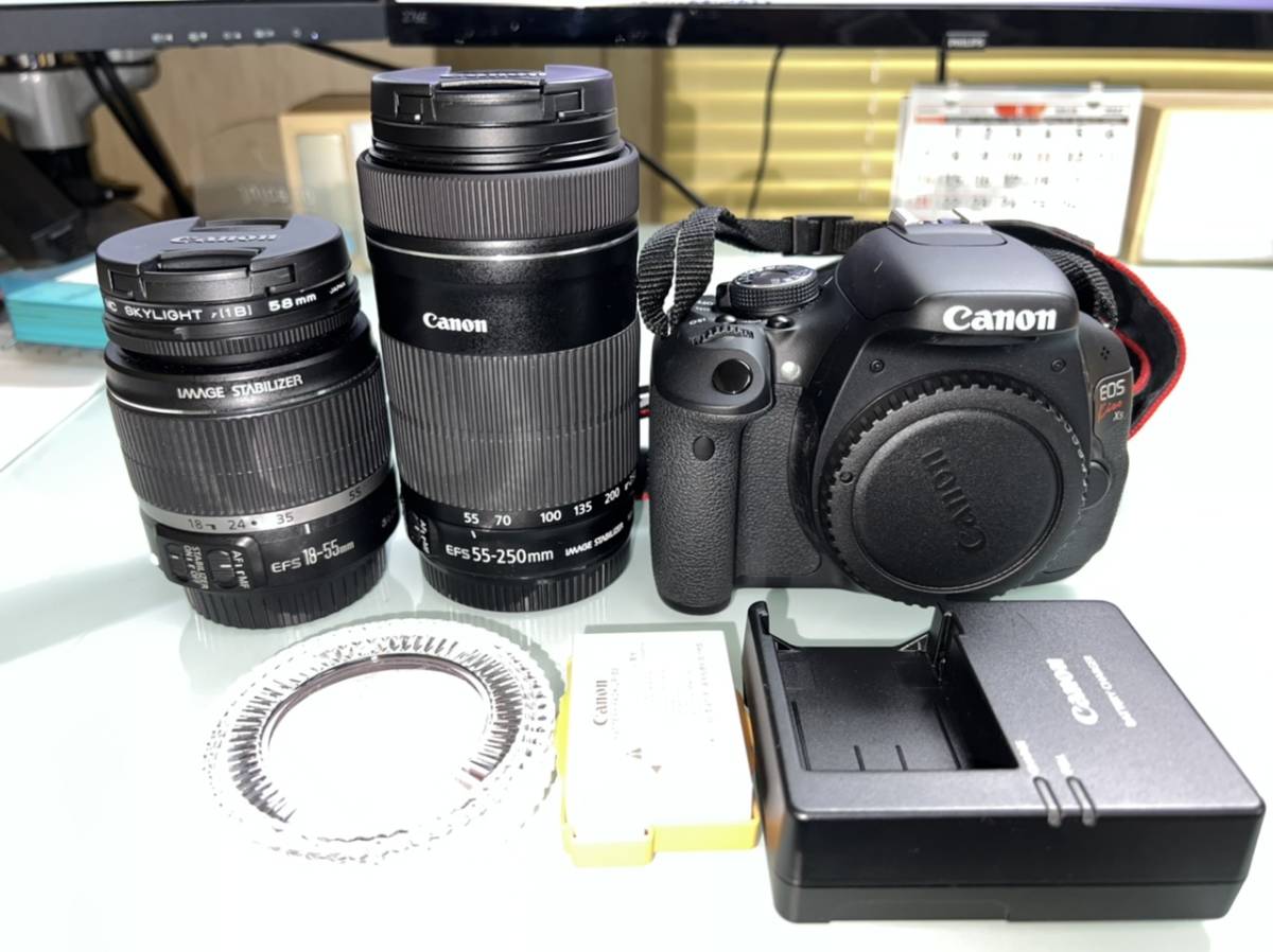 在庫限り】 【値下げ】Canon EOS KISS X5 KISS Wズームキット - www