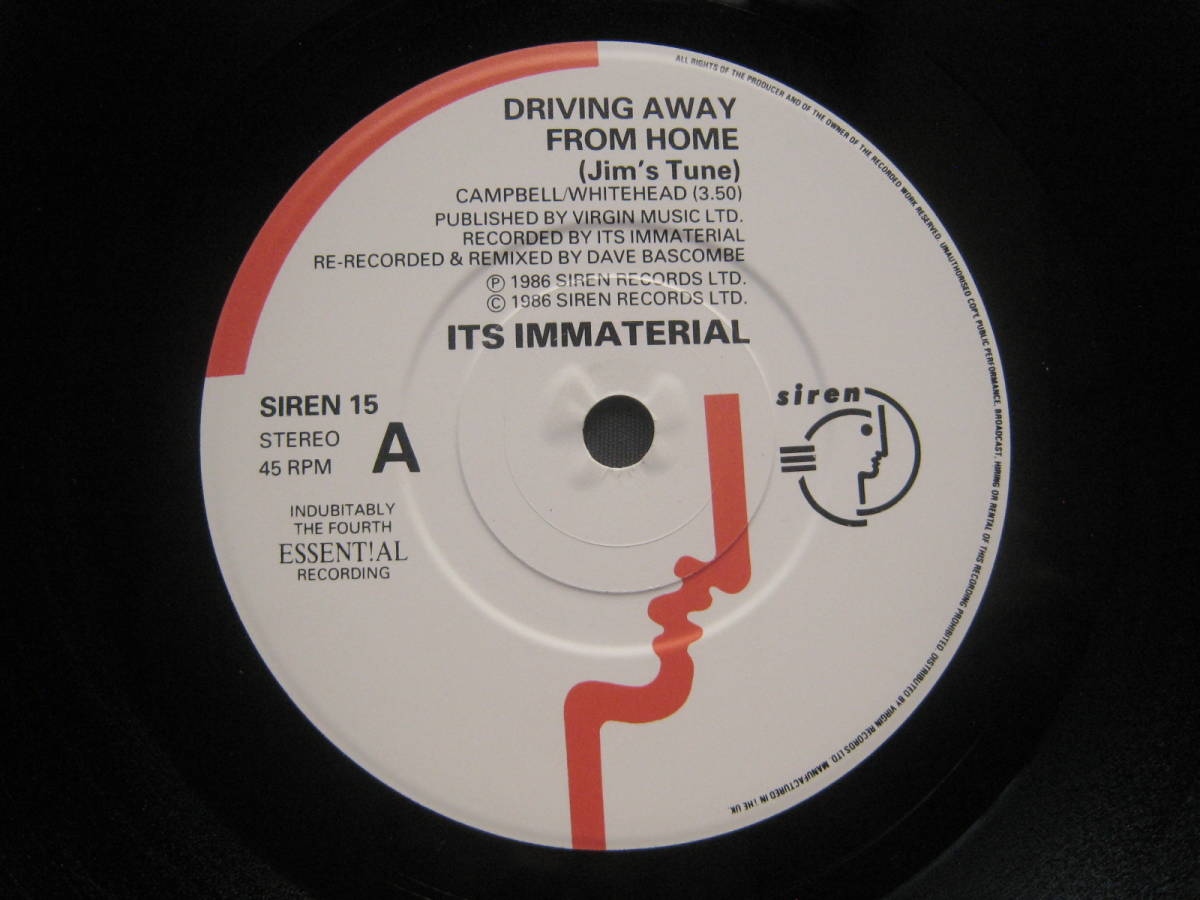 [即決][7インチ][UKオリジナル]★It's Immaterial - Driving Away From Home★Life's Hard and Then You Die★Blue Nile★Prefab Sprout_画像5