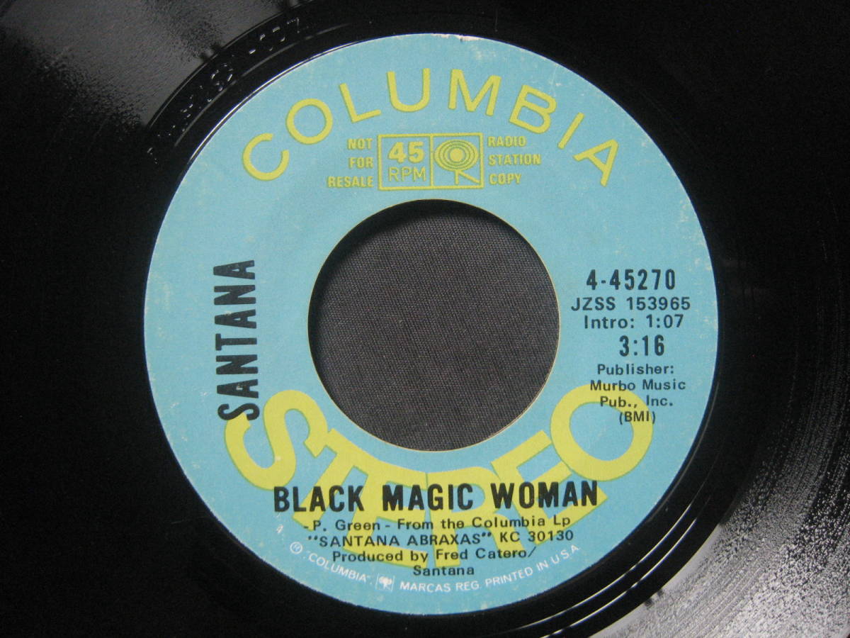 [即決][レア][MONO/STEREO][白レーベル][米プロモ盤]★Santana - Black Magic Woman★サンタナ★ブラック・マジック・ウーマン★Abraxas_画像7