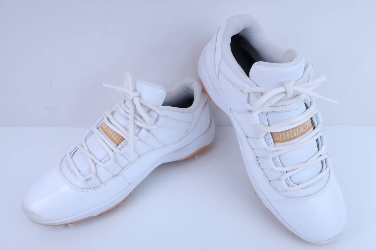NIKE GOLF(ナイキゴルフ) エアジョーダン11 ゴルフシューズ 白 メンズ