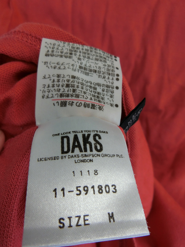 中古 ゴルフウェア DAKS GOLF(ダックスゴルフ) ポロシャツ 赤 レディース M_画像6