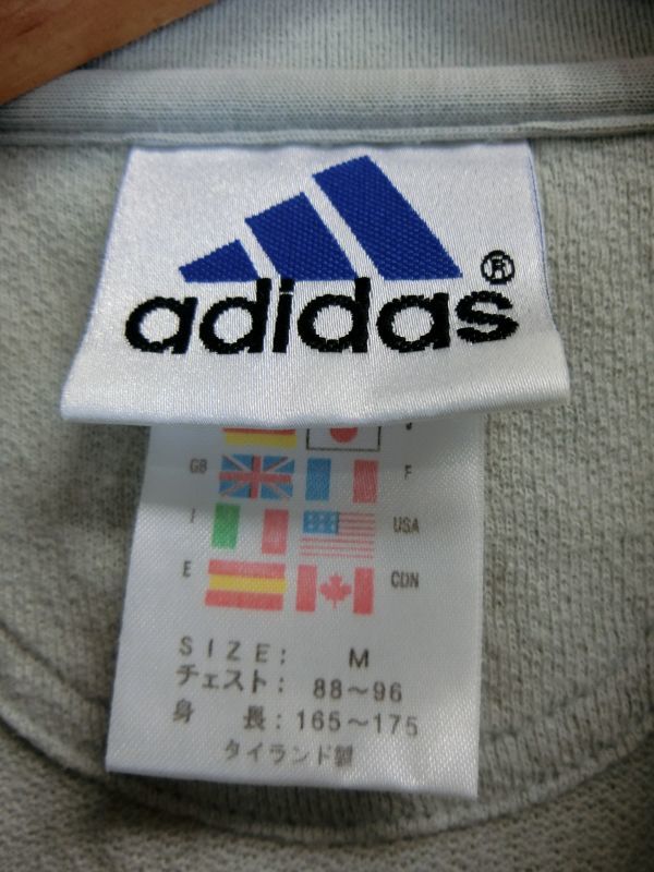 中古 ゴルフウェア adidas(アディダス) ポロシャツ 薄緑×紺 メンズ M_画像3