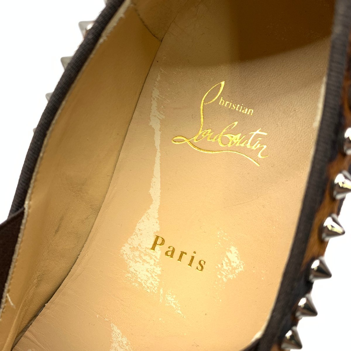 Christian Louboutin クリスチャン ルブタン レオパード スパイク