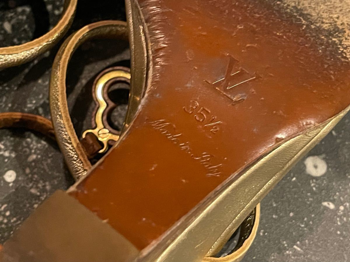 ルイヴィトン Louis Vuitton モノグラム サンダル ブラウン ウッド