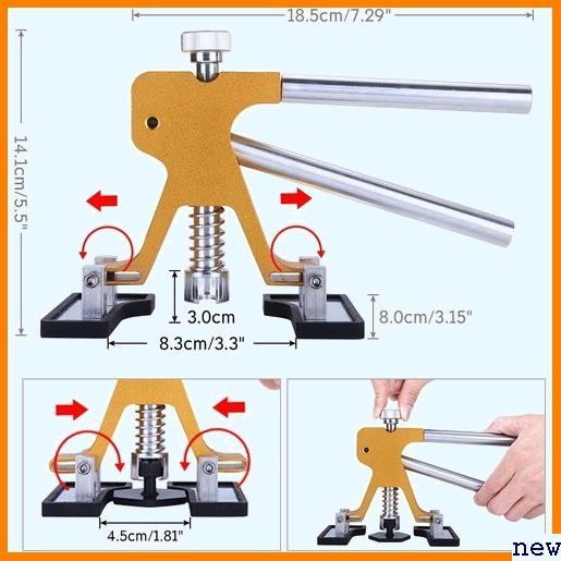 新品送料無料※ 最新改良版 32PCS 日本語取説付 DIY修理工具セット デン デントリペアツール Manelord 157_画像2