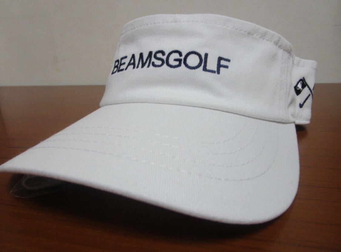 BEAMS GOLF/ビームスゴルフ ベーシックサンバイザー ホワイト 男女兼用 ¥6050の画像1