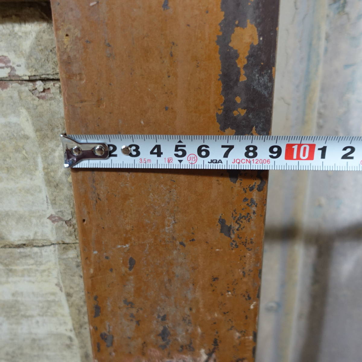 U-640≡ W72×H191 木製のドア 片開き アンティーク 扉 チーク材 リノベーション ジャンクスタイル 古い洋館の木製建具 シャビー DIY ftgの画像7