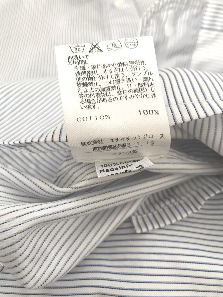 * United Arrows * France made high class dress shirt long sleeve shirt regular price 3 ten thousand jpy and more [shukre]