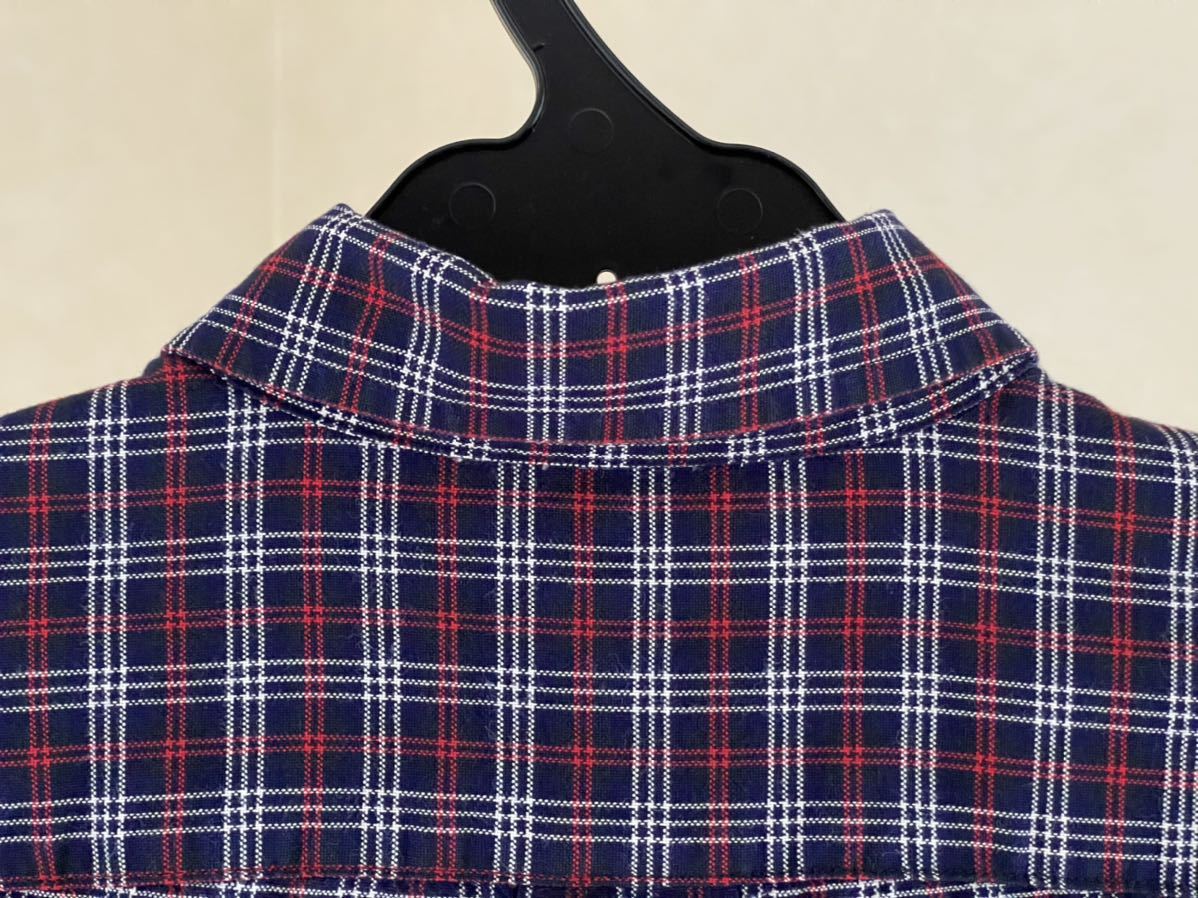  super-beauty goods *Ralph Lauren( Ralph Lauren ) long sleeve shirt 150cm use 2 times navy check autumn winter Kids sport outdoor Ralph Lauren ( stock )