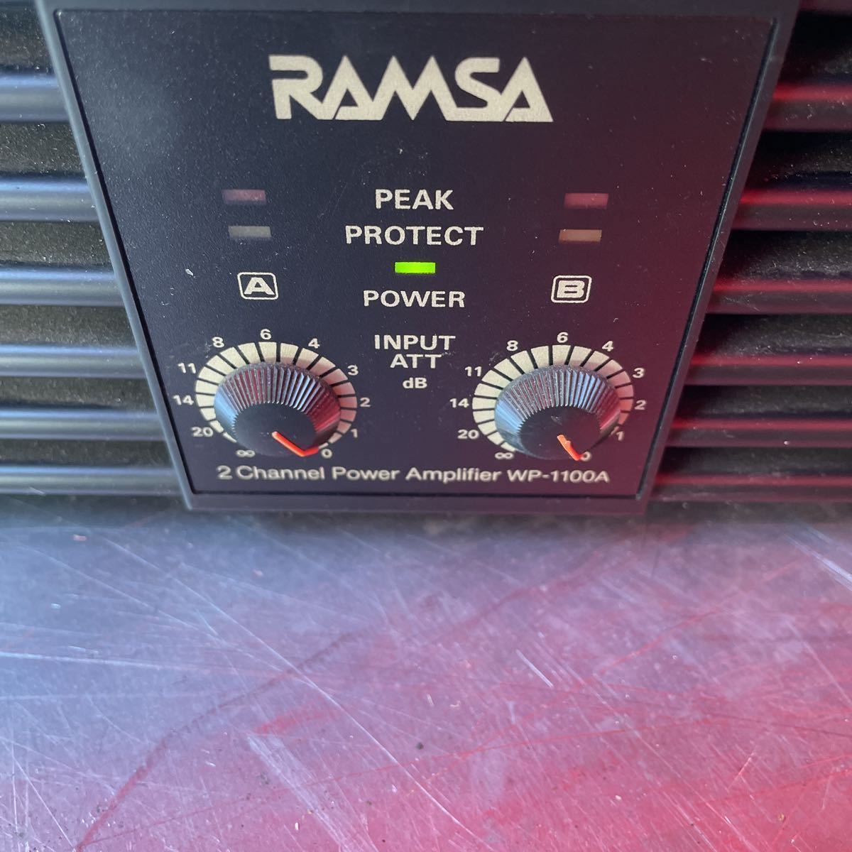 RAMSA WP-1100A パナソニック Panasonic パワーアンプ(110W+110W) NO.646_画像3