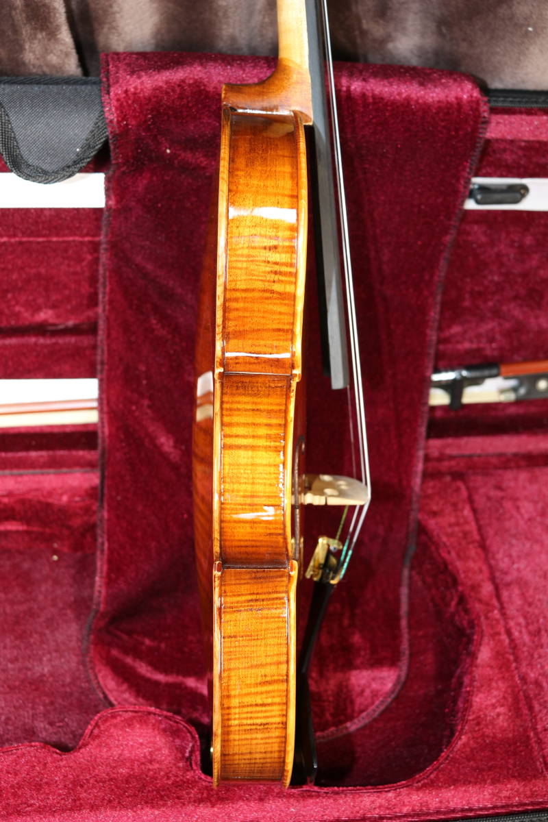 バイオリン 4/4 フルサイズ 虎杢 フレイムメイプル ワンピース セット