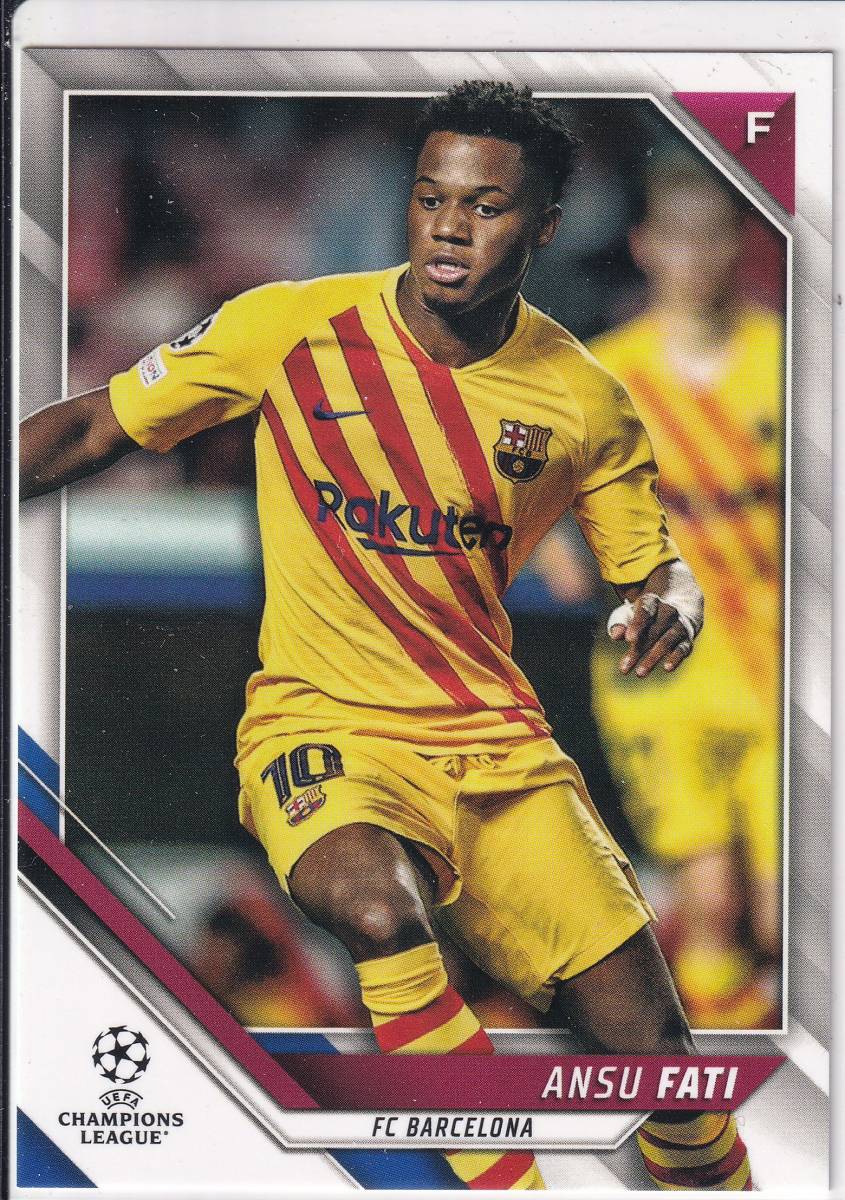 2021/22topps　UEFA CHAMPIONS LEAGUE　54　ANSU FATI　アンス・ファティ　FCバルセロナ_画像1