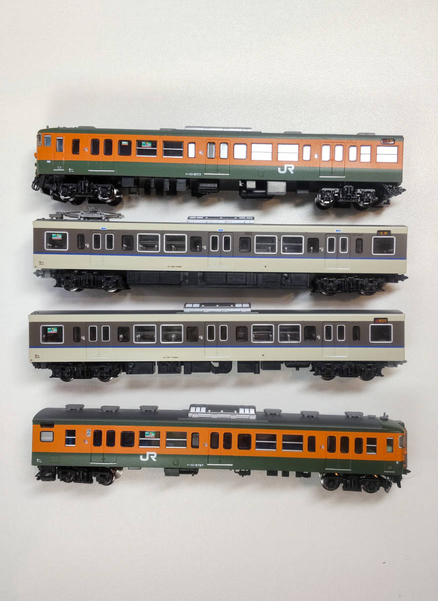 113系5700/7700番台 混成編成 更新色/湘南色 湖西線 鉄仮面 ジャンク