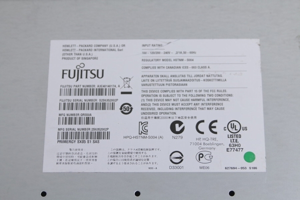 【FUJITSU 富士通】（PRIMERGY SX05 S1）（PY-B051A）バックアップキャビネット　ジャンク　管ざ5956_画像7