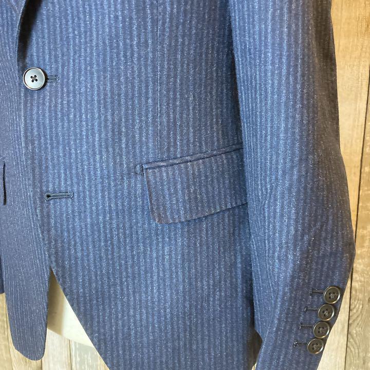 GUABELLO 【カシミヤ混】スーツセレクト ウールジャケット　紳士　Suit Select　グアベロ　イタリア生地　ストライプ　おしゃれ