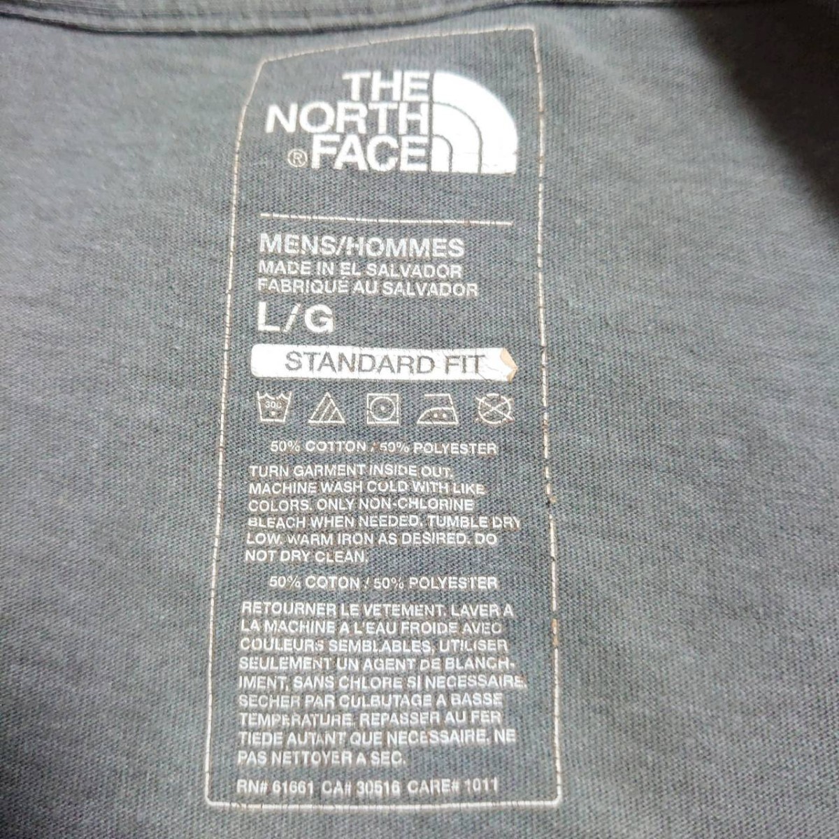 THE NORTH FACE  ザノースフェイス バックプリント  ボックスロゴ  ロンT ロングスリーブ Tシャツ 長袖 古着