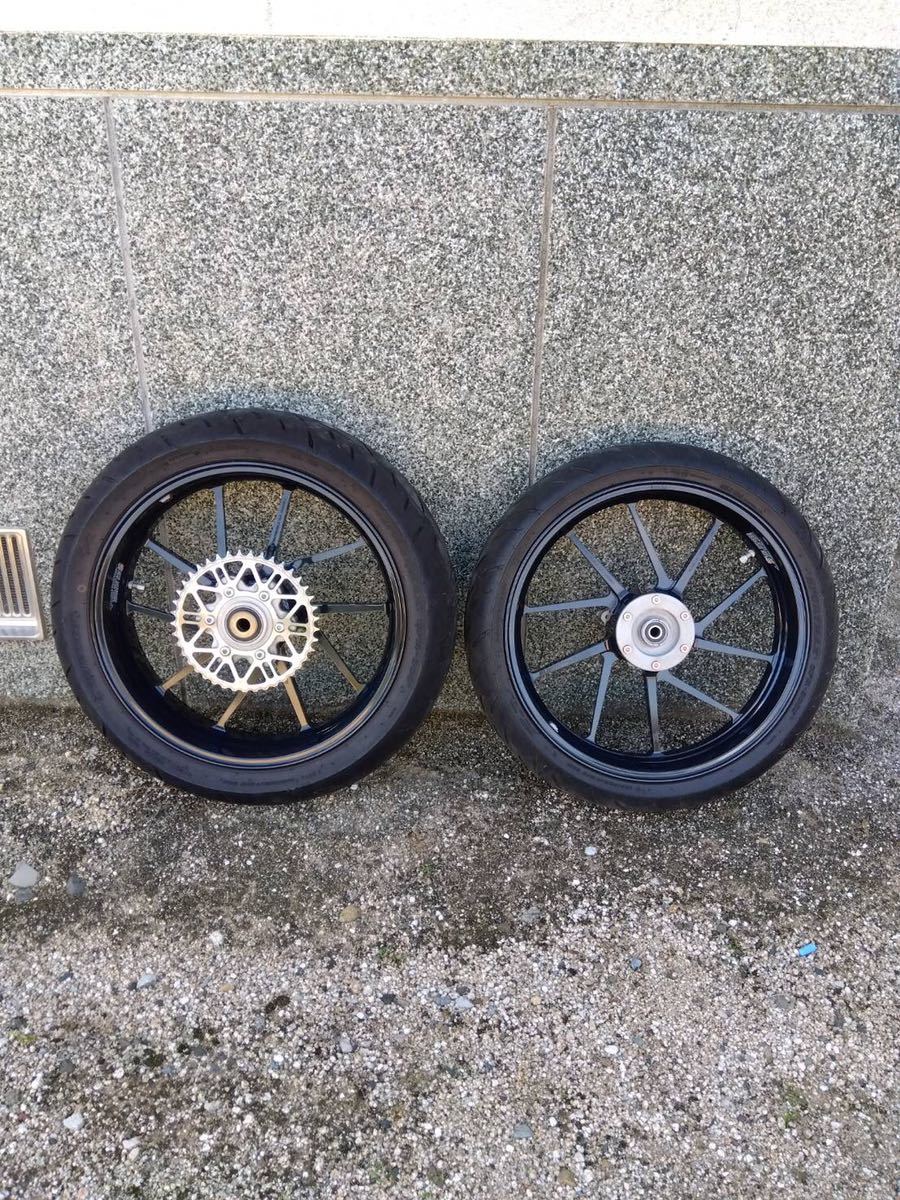 ☆美品 Dトラッカー250 ゲイルスピード アルミホイール タイヤ付前後