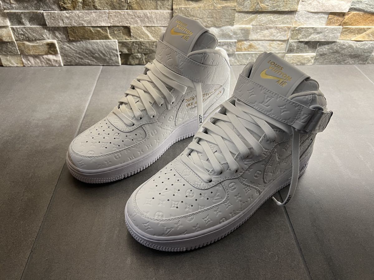 Louis Vuitton Nike Air Force 1 Mid by Virgil Abloh White ルイヴィトン_画像1