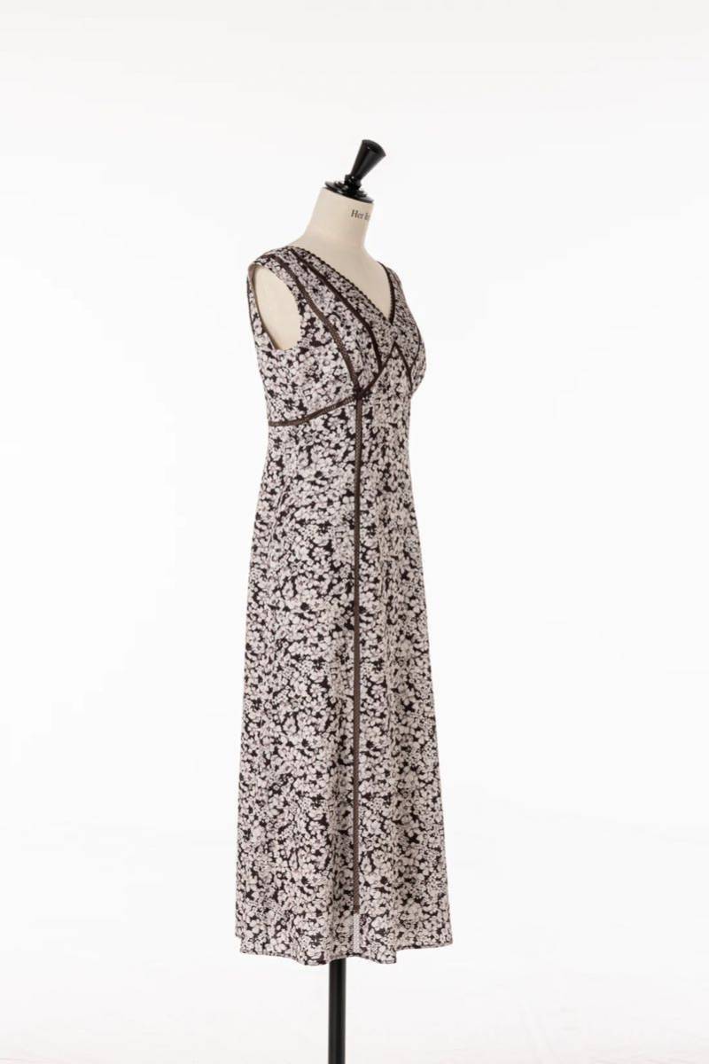 新品☆Her lip to『Lace Trimmed Floral Dress』espresso Sサイズ