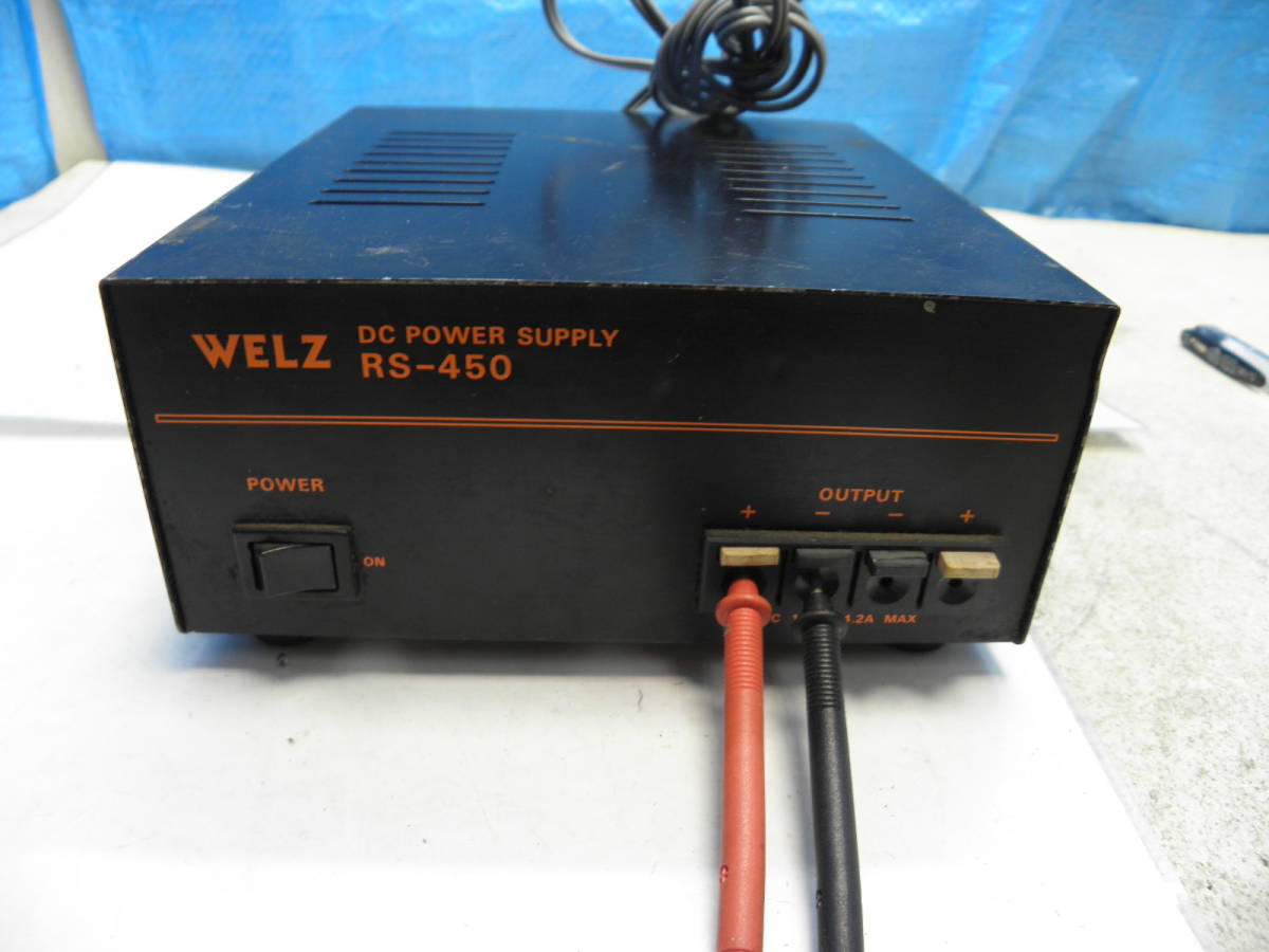 WELZ DC POWER SUPPLY RS-450 16cmX18cmX7.5cm 中古！ 電圧出ています。の画像1