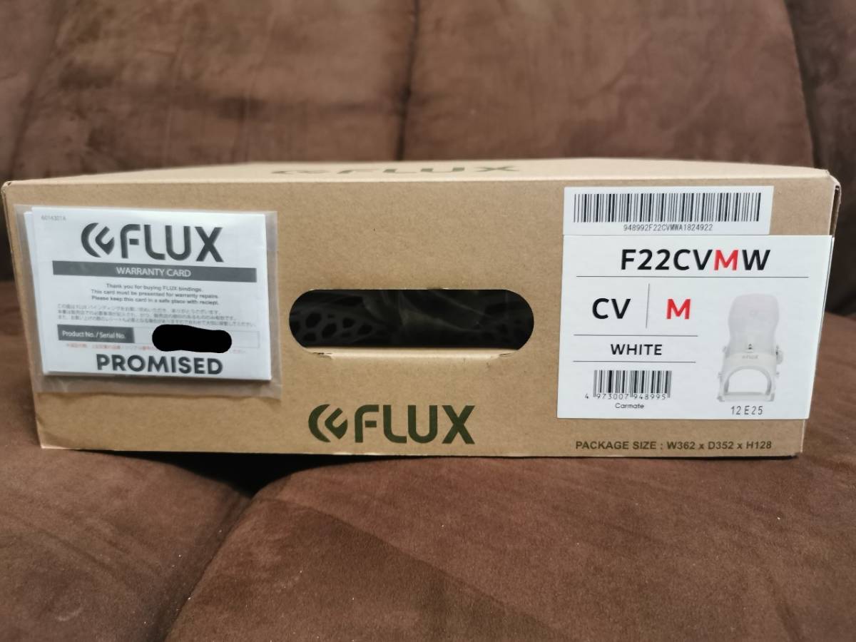 新品 21-22モデル フラックスCV【FLUX CV】 ホワイト サイズM 保証書