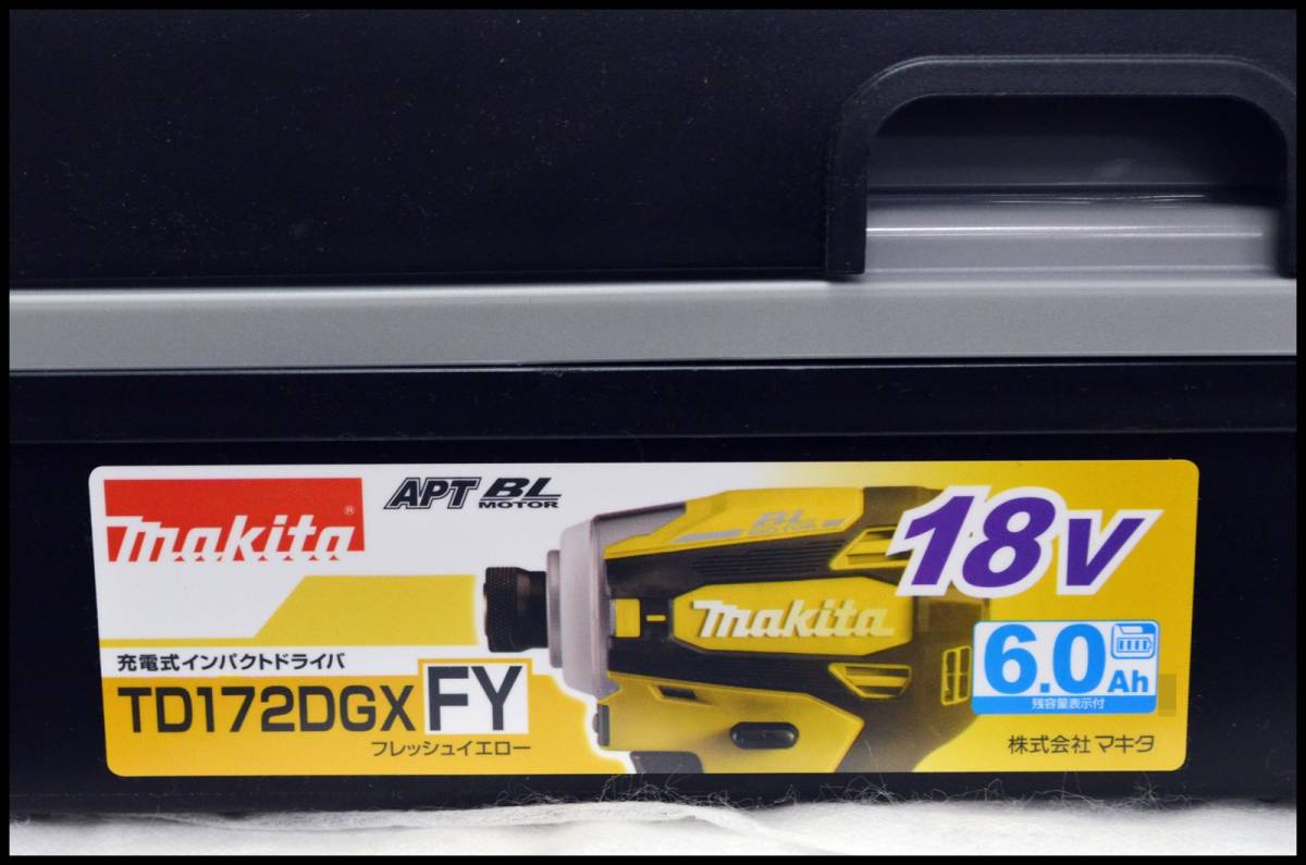 未使用 マキタ 18V 6.0Ah TD172DGX (FY) 黄 フレッシュイエロー