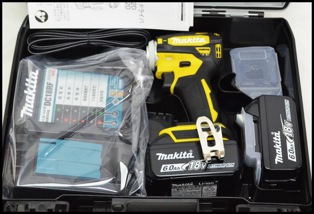 未使用 マキタ 18V 6.0Ah TD172DGX (FY) 黄 フレッシュイエロー