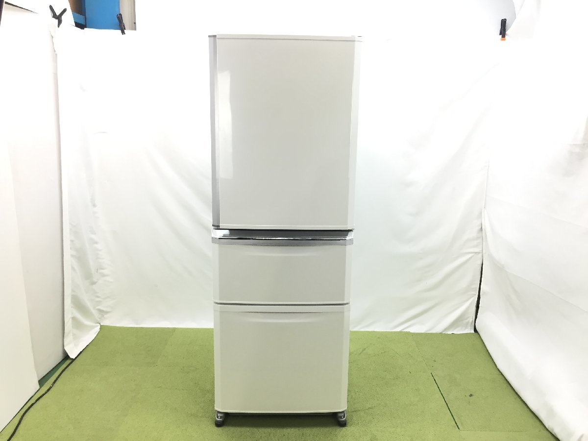 三菱電機 冷凍冷蔵庫 MR-C34A-W 3ドア 右開き 335L 真ん中野菜室 自動