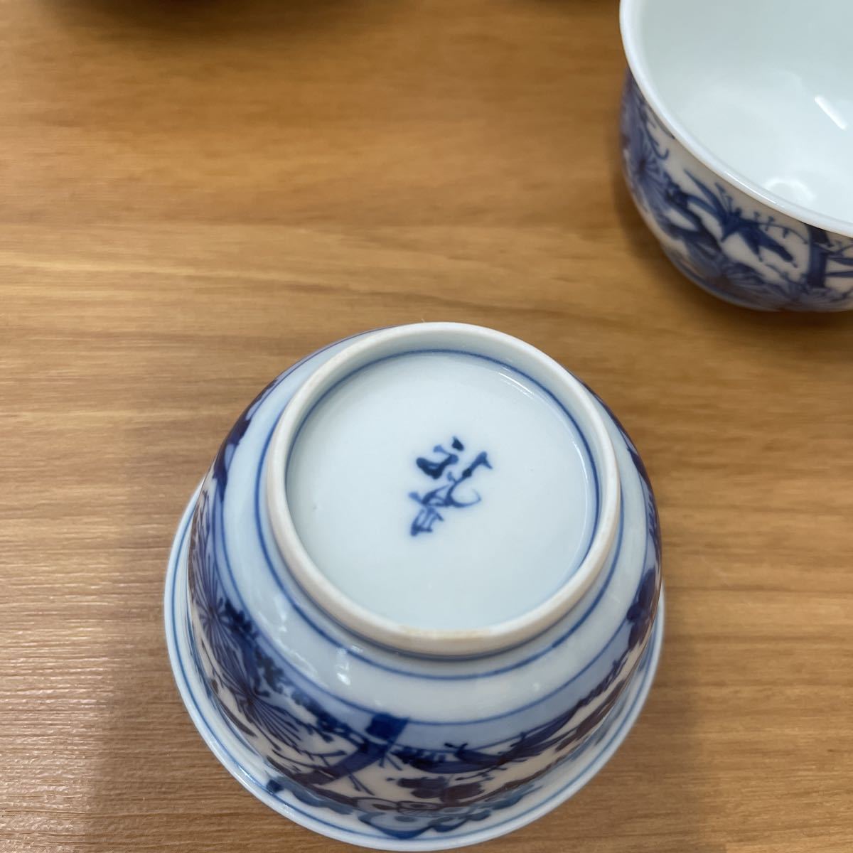 レビューを書けば送料当店負担】 京焼 橋本龍岳造 茶道具 染付山水文