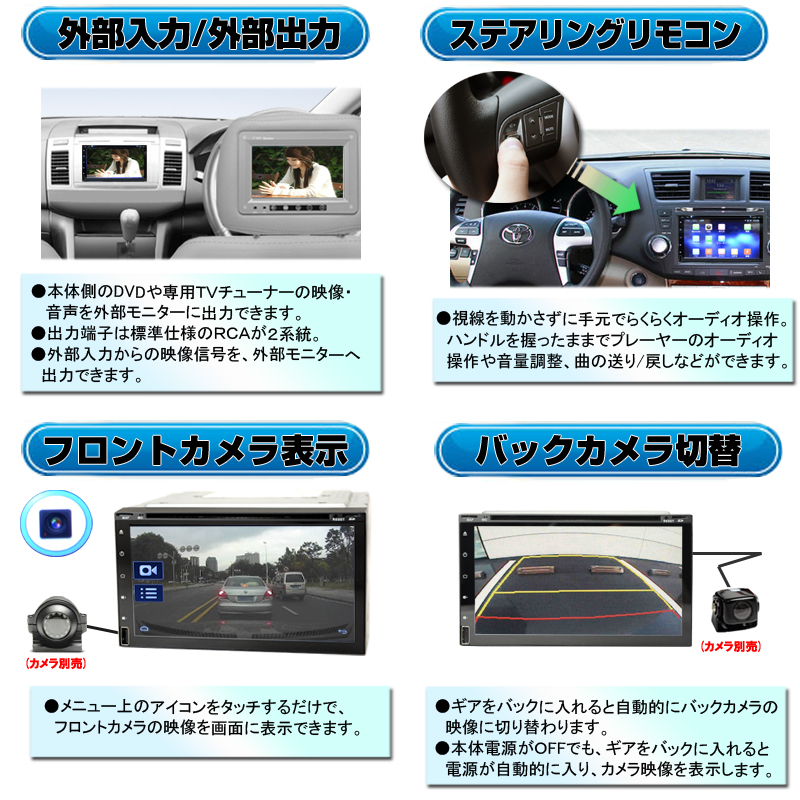 スマホiPhone無線接続外部入出力[D34 カーナビ2DIN WiFi SD ラジオ Bluetooth内16G 7インチ HDD AndroidアンドロイドDVD内蔵CPRM対応 USB - onaparaguay.com スマホiPhone無線接続外部入出力[D34 カーナビ2DIN WiFi SD ラジオ Bluetooth内16G 7インチ HDD AndroidアンドロイドDVD内蔵CPRM対応 USB - onaparaguay.com