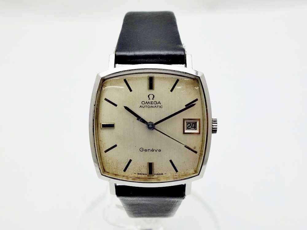 A22-450 OMEGA オメガ 162.0010 ジュネーブ デイト 腕時計 シルバー