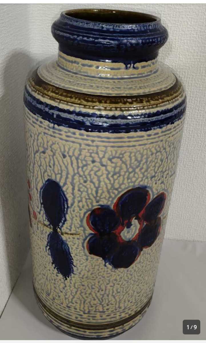 訳あり 高:45.5cm幅:20cm口径:10cm×底:18.5cm W-GERMANY BAY 【古い骨董 当時物!】西ドイツ Keramik コレクション アンティーク ヴィンテージ 花瓶 訳あり 高:45.5cm幅:20cm口径:10cm×底:18.5cm W-GERMANY BAY 【古い骨董 当時物!】西ドイツ Keramik コレクション アンティーク ヴィンテージ 花瓶