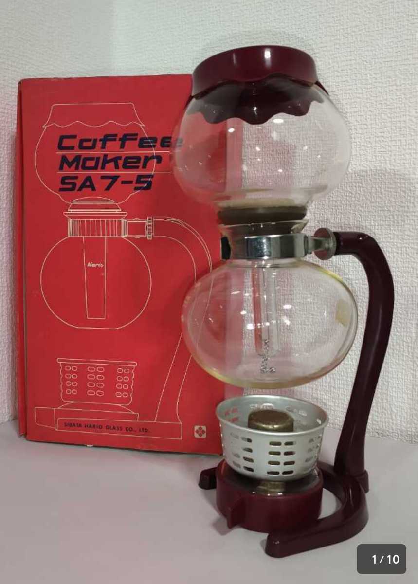 [HARIO coffee maker ] HARIO coffee siphon box attaching SA 7-5 Showa Retro antique collection 