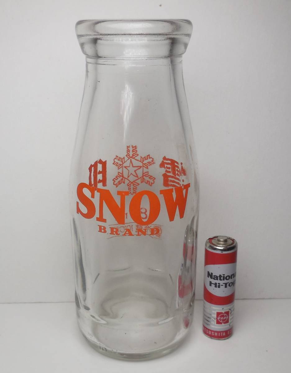 雪印 ＳＮＯＷ 牛乳瓶 180ml 空ビン ガラス瓶の画像10