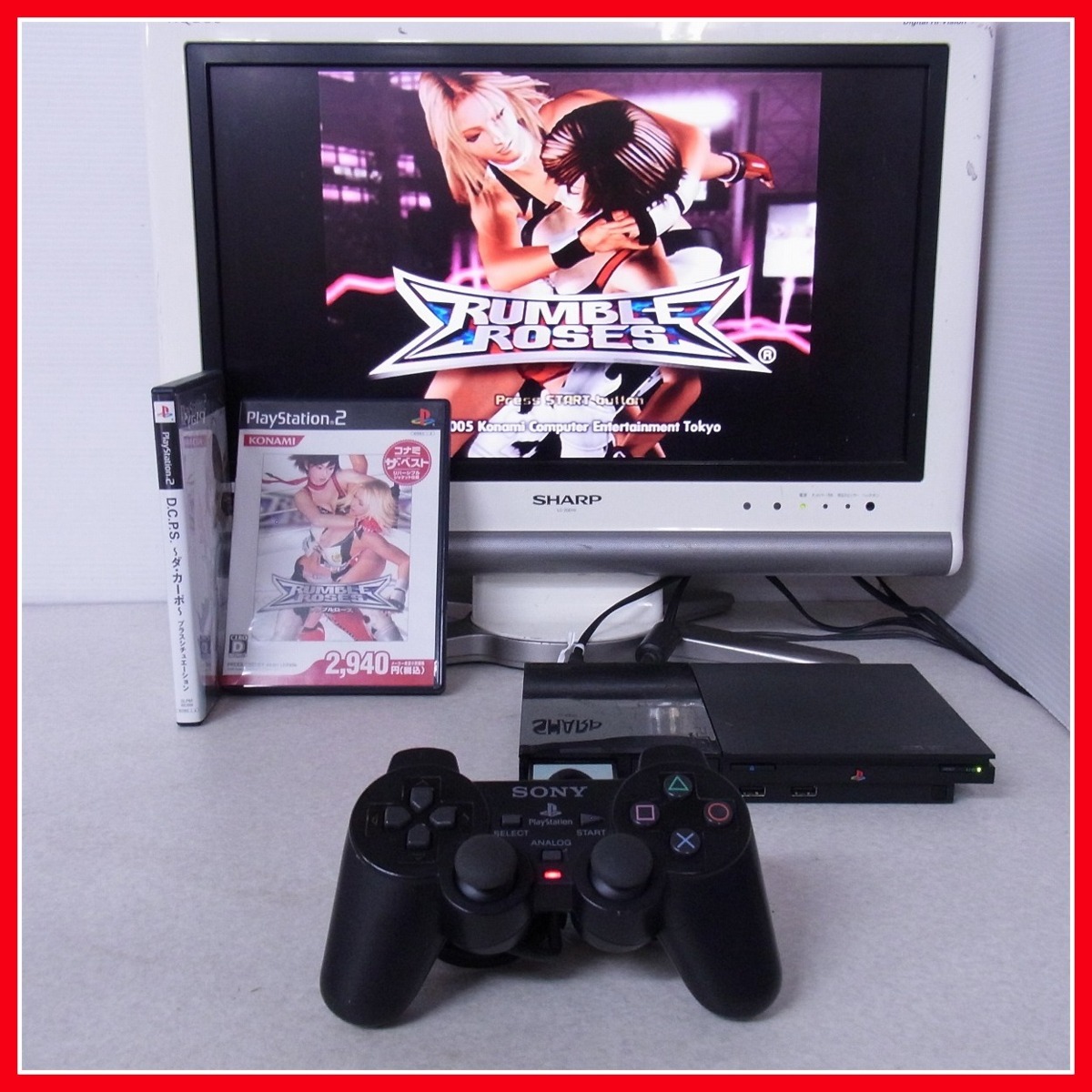 動作品 PS2 プレステ2 薄型 SCPH-90000 チャコール・ブラック 本体+