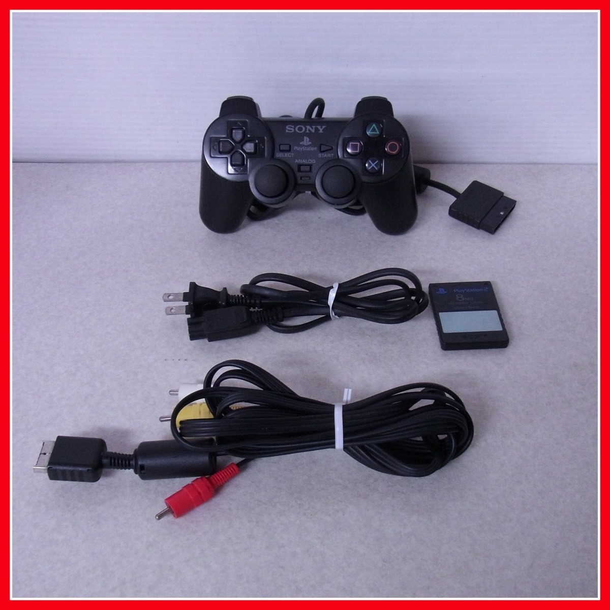 動作品 PS2 プレステ2 薄型 SCPH-90000 チャコール・ブラック 本体+