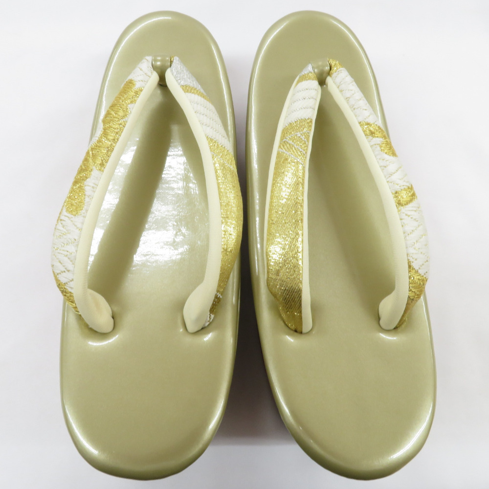 ヤフオク! - 草履・バッグセット 振袖用 フリーサイズ 金色×...