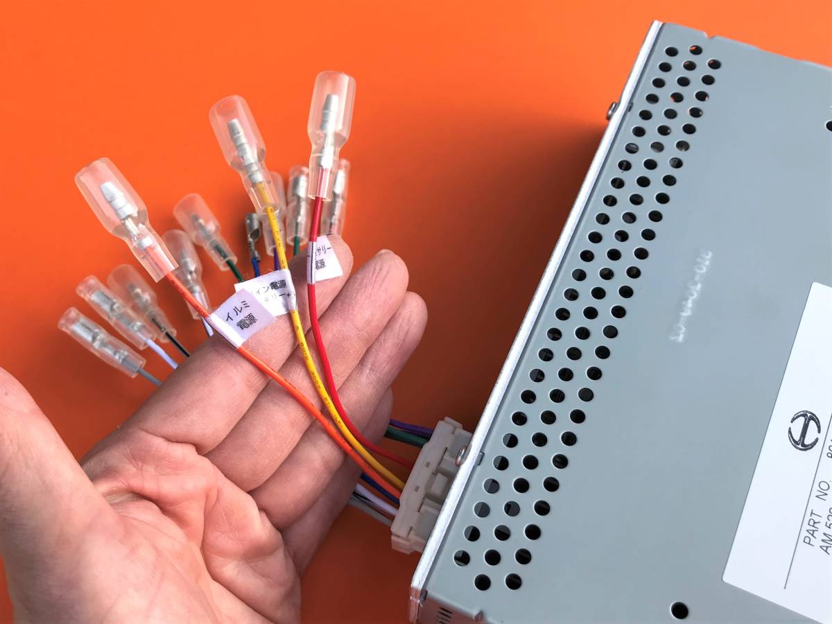 新車外し 24V 日野純正 ラジオ USB オーディオ チューナー 配線 新車外し 24V 日野純正 ラジオ USB オーディオ チューナー 配線