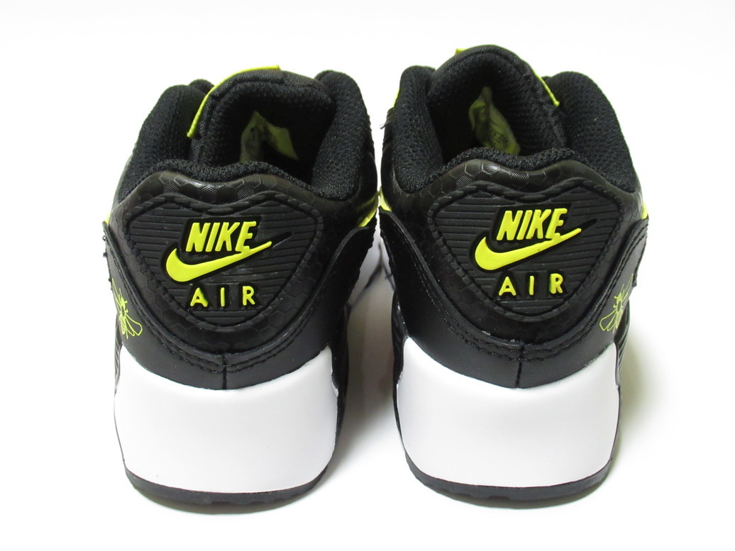 NIKE AIR MAX 90 LTR SE (PS) чёрный желтый цвет пчела 17.5cm Nike air max Kids спортивные туфли пчела DD0125-001