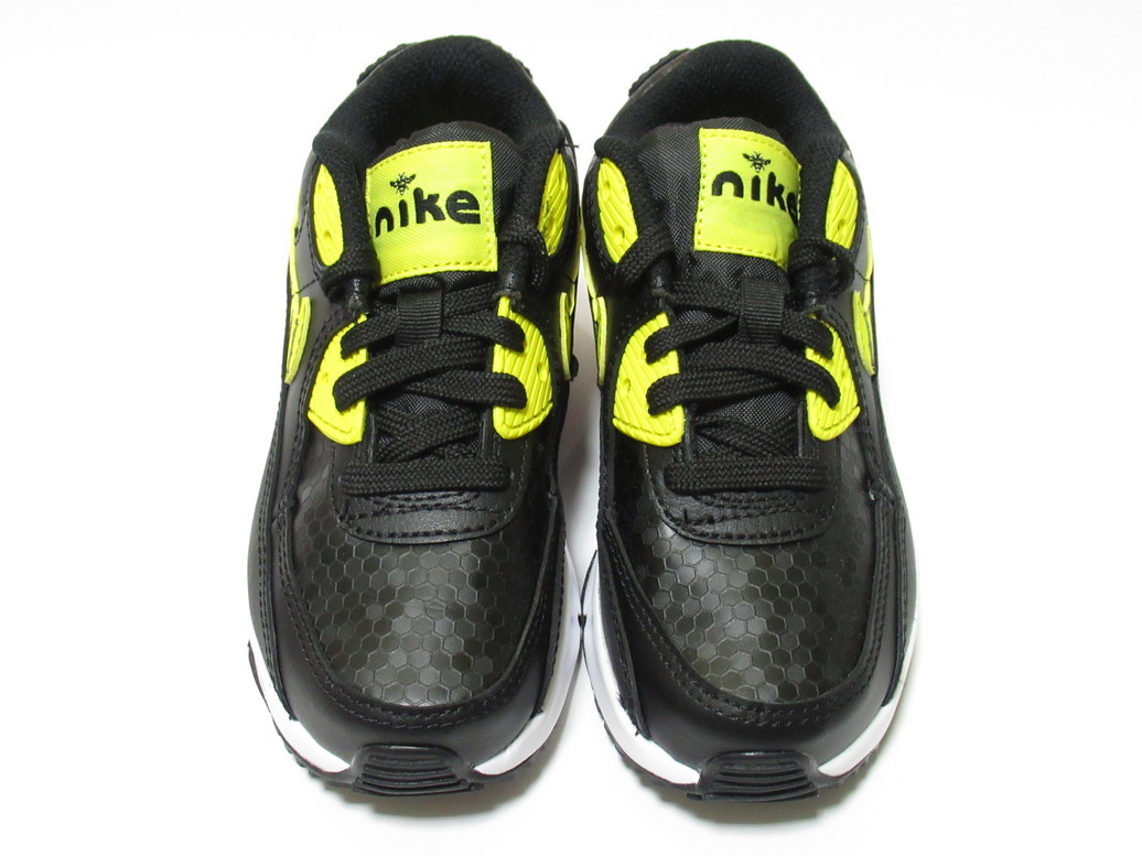 NIKE AIR MAX 90 LTR SE (PS) чёрный желтый цвет пчела 17.5cm Nike air max Kids спортивные туфли пчела DD0125-001
