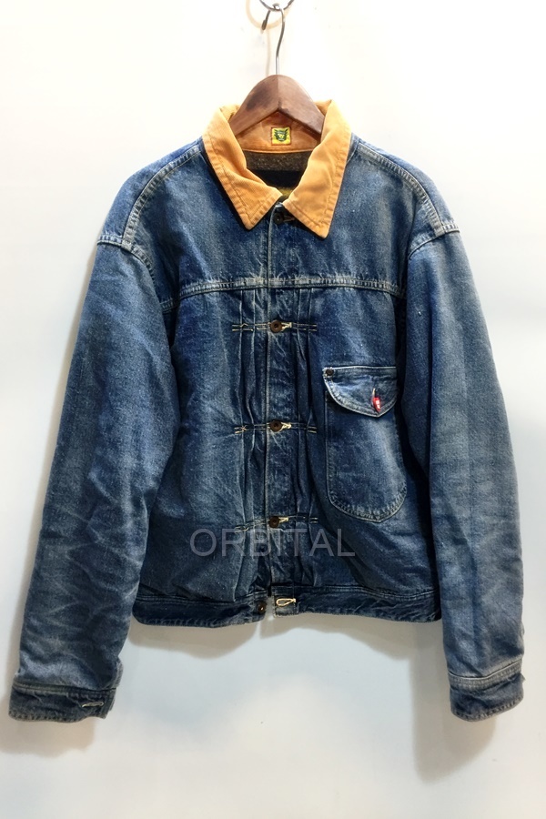 代官山)HUMAN MADE ヒューマンメイド LINED DENIM JACKET バック 代官山)HUMAN MADE ヒューマンメイド LINED DENIM JACKET バック