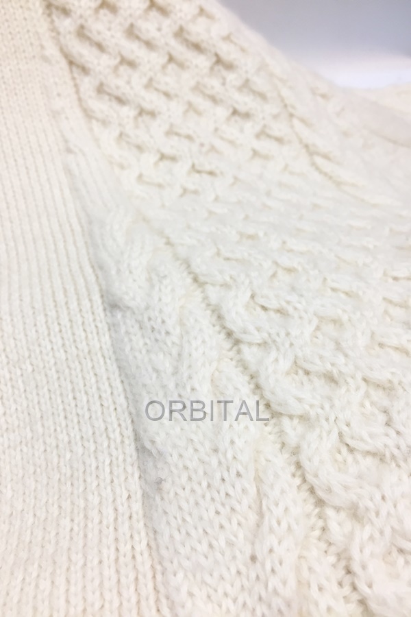  fee . mountain )BATONERba toner alpaca . cable knitted cardigan size 1 ivory series long knitted coat 