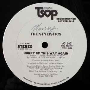 The Stylistics Hurry Up This Way Again　Great Soul 12インチ!!_画像2