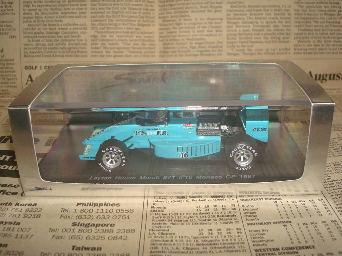 レイトンハウス マーチ 871 フォード 1987年 モナコGP I.カペリ レイトンハウス マーチ 871 フォード 1987年 モナコGP I.カペリ