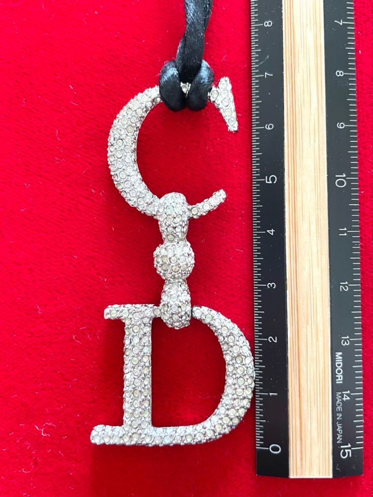大ぶり◇Christian Dior クリスチャン・ディオール 2WAYビジュー ロゴ