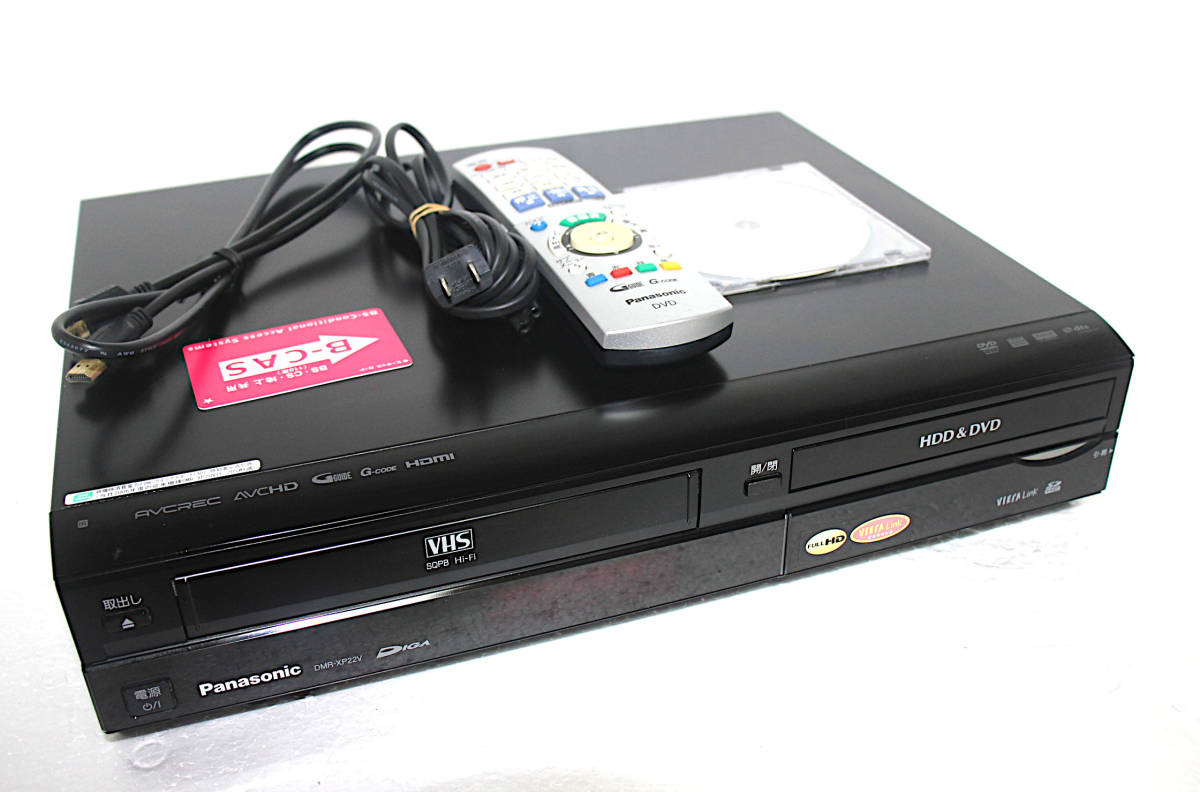 【内部清掃ずみ】 PANASONIC パナソニック DMR-XP22V VHS⇔HDD⇔DVD お値下げ 希少☆Panasonic DMR-XP20V☆VHSダビング☆HDMI付き DVDレコーダー